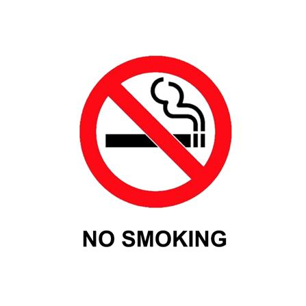 UNICORN SIGNAGE NO SMOKING STICKER EACH