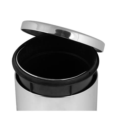 ROUND DUSTBIN PEDAL ACCO HP-007 12L SILVER