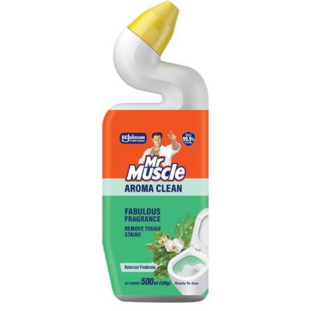MR MUSCLE TOILET BOWL CLEANER AROMA CLEAN TWIN PACK 500ML BOTANICAL FRESHNESS