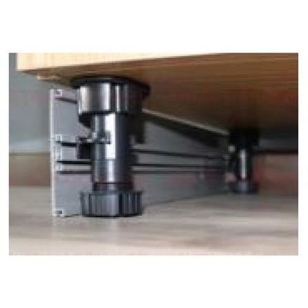 AVIO PVC KITCHEN LEG WITHOUT SCREW 4PCS 6INCH BLACK