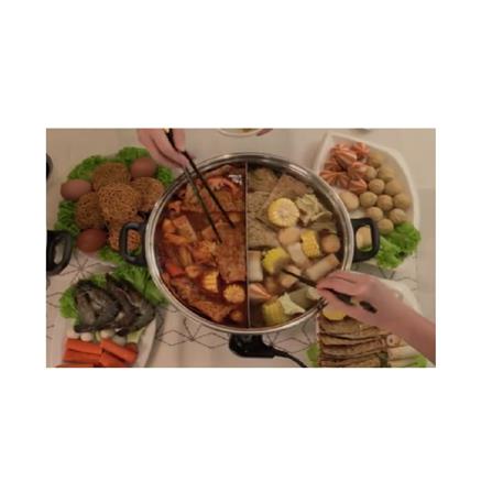 HANABISHI STEAMBOAT POT 2SOUP HA3322 4.2L