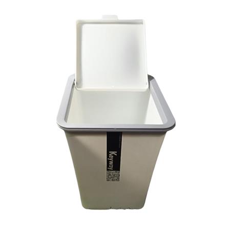 KEYWAY DUSTBIN S C5303 W14.8XD15XH19.2 CM WHITE