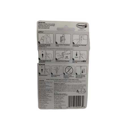 COMMAND UTILITY HOOK SMALL 6PCS VALUE PACK 17002 WHITE