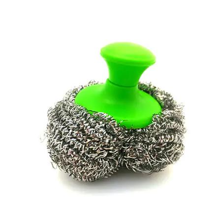 SCOTCH BRITE METALLIC SPIRAL BALL WITH HANDLE 40G