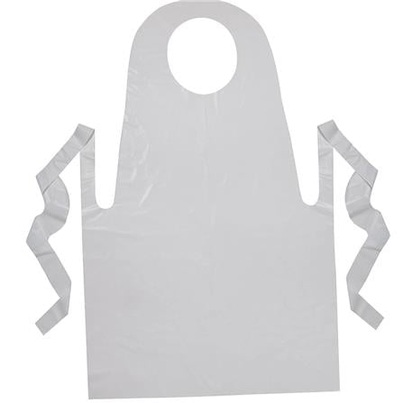 LB ECONOMIC LDPE APRON WHITE 100PCS