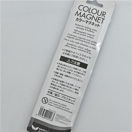 UNICORN ROUND MAGNETIC BUTTON 20MM MIX COLOUR 6PCS