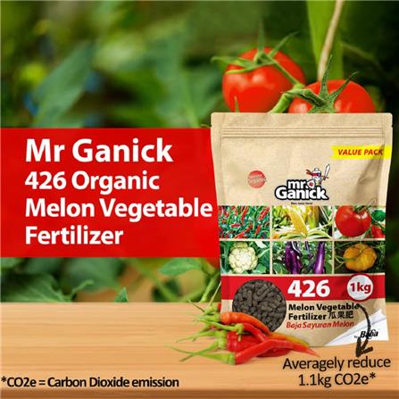 MR GANICK 426 ORGANIC MELON VEGETABLES FERTILIZER 1KG