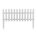 RUBBERWOOD FENCE WITH STAKE U-01 XL W110XH70CM  WHITE
