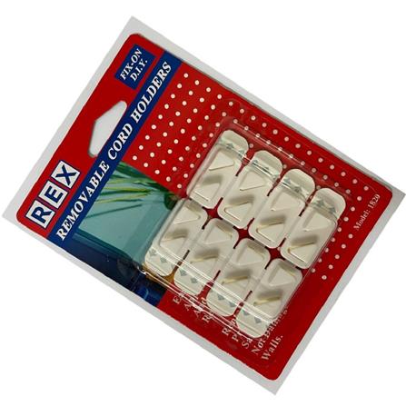 REX REMOVABLE CORD HOLDERS 1820 WHITE