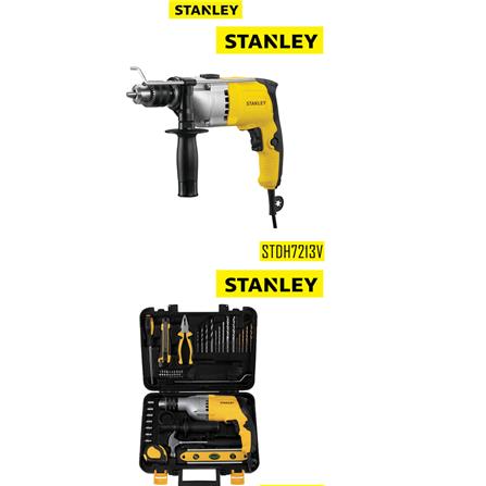 STANLEY IMPACT DRILL SET 40EA STDH7213V 720W YELLOW