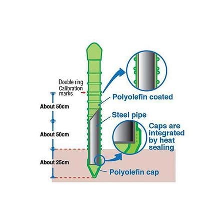 TAKIRON PLANT STAKE 8MM X 750MM