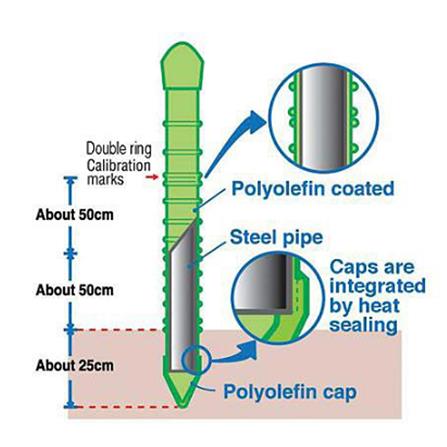 TAKIRON PLANT STAKE 11MM X 1200MM