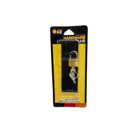 LITTLE FIZ METAL HASP & STAPLE 4 INCH WITH PADLOCK 11076