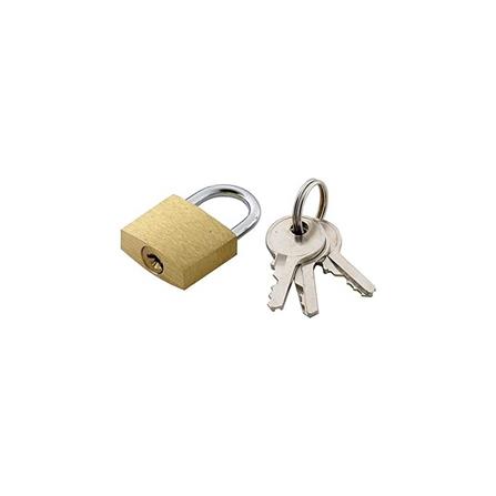 LITTLE FIZ BRASS PADLOCK SINGLE 20MM 1 EACH