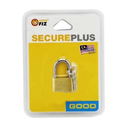 LITTLE FIZ BRASS PADLOCK SINGLE 20MM 1 EACH