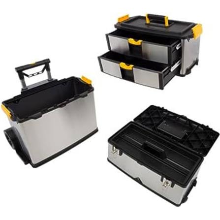 HUALEI PROFESSIONAL TOOL BOX MATALL HL3042-F  STAINLESS STEEL