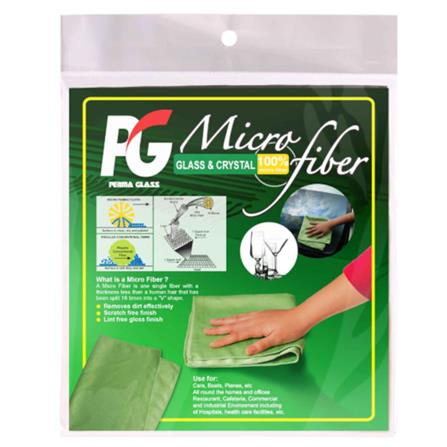PG MICROFIBER-GLASS & CRYSTAL CLOTH (CAR CLEANING TOOLS) GREEN