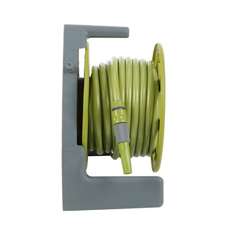 WALL-MOUNTED HOSE REEL SPRING H005 1/2"X20M GREEN