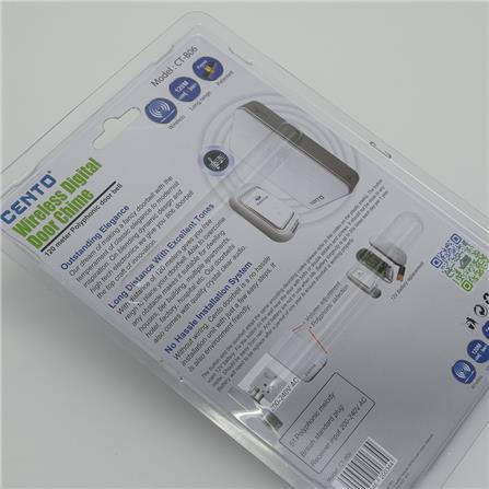 SINGLE CHIME WIRELEsS DOORBELL CT-B06 CENTO