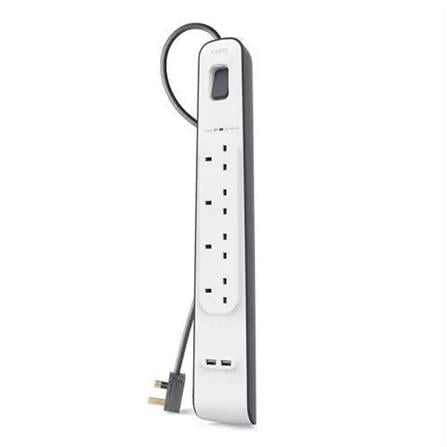 BELKIN 4G 2M+2USB EXTENSION WITH SURGE BSV401sa
