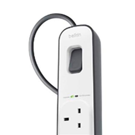 BELKIN 4G 2M+2USB EXTENSION WITH SURGE BSV401sa