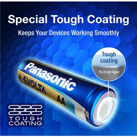 PANASONIC EVOLTA AA BATTERY 2PCS 1.5V LR6EG/2B