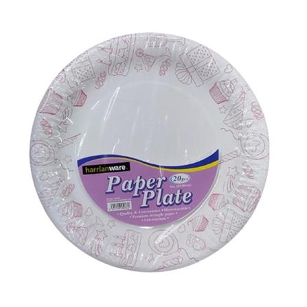 HARRIANWARE PAPER PLATE  9IN 20S