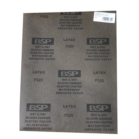 BSP SANDPAPER WATERPROOF 320 GRIT T483