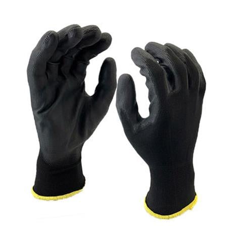 LOCKFLEX NYLON-PU GLOVES 8INCH BLACK