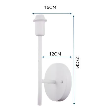 GC WALL LAMP BASE GC-LGT2402-WHITE