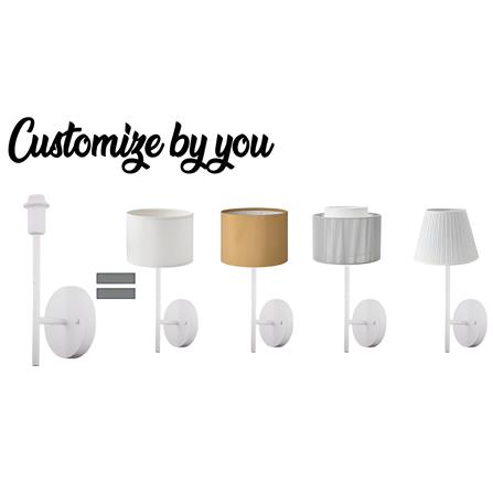 GC WALL LAMP BASE GC-LGT2402-WHITE