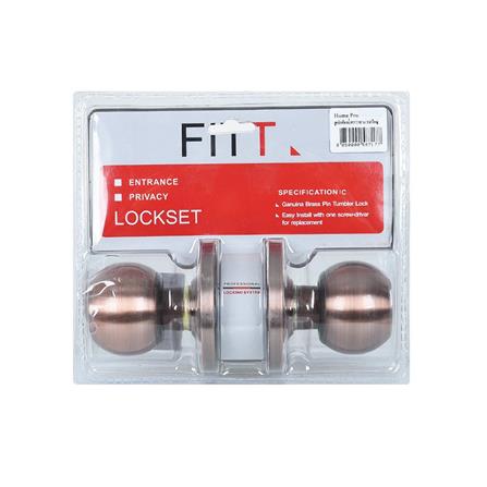 PRIVACY DOOR KNOB FITT 587ACP BALL HEAD ANTIQUE COPPER