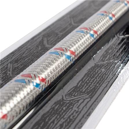 STAINLESS STEEL WATER INLET HOSE 12IN MOYA MY-SSB12