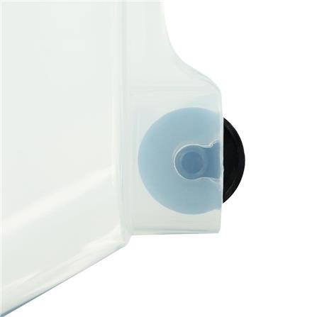 STORAGE BOX WITH WHEELS STACKO HP 70550 S CLEAR