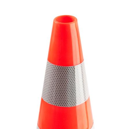 TRAFFIC CONE YMD 50CM WHITE/ORANGE