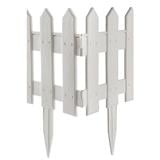 PLASTIC FENCE SPRING 102 W40XH21CM WHITE 4PCS