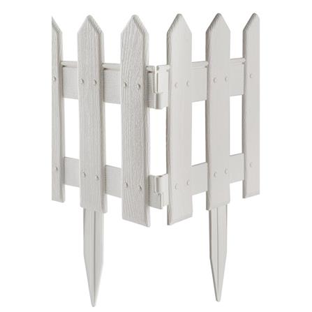PLASTIC FENCE SPRING 102 W40XH21CM WHITE 4PCS