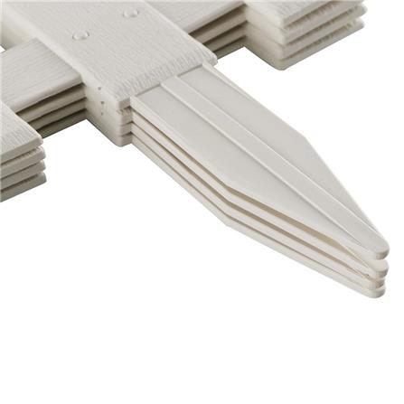 PLASTIC FENCE SPRING 102 W40XH21CM WHITE 4PCS