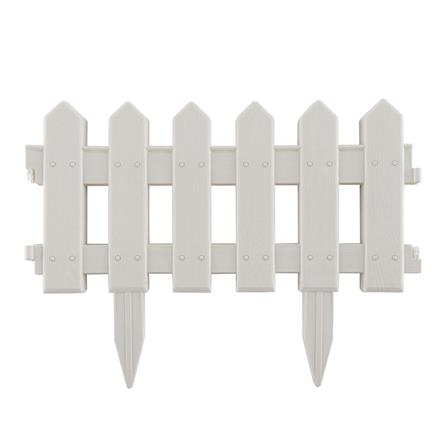 PLASTIC FENCE SPRING 102 W40XH21CM WHITE 4PCS