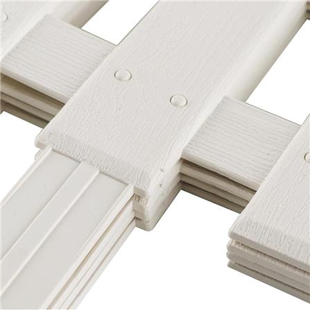 PLASTIC FENCE SPRING 102 W40XH21CM WHITE 4PCS