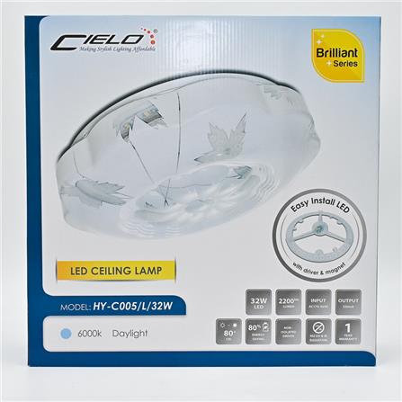 CEILING LAMP HY-C005/LED/32W/DL WH 16"