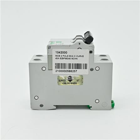 SCHNEIDER MINIATURE CIRCUIT BREAKER 2 POLE 40A C CURVE EZ9F56240