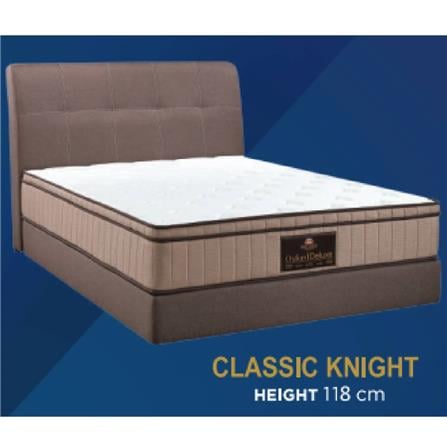 KINGKOIL BEDFRAME ONLY KING SIZE (6) CLASSIC KNIGHT BROWN