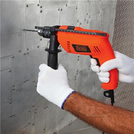 BLACK & DECKER HAMMER DRILL HD555KOPR 13MM 550W ORANGE