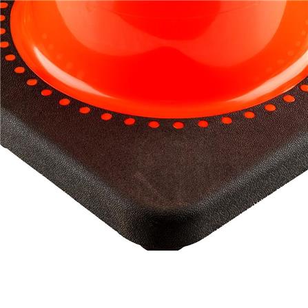 TRAFFIC CONE WITH RUBBER BASE RIGHT 70CM ORANGE