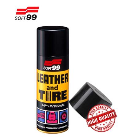 SOFT 99 LEATHER & TIRE WAX 420ML