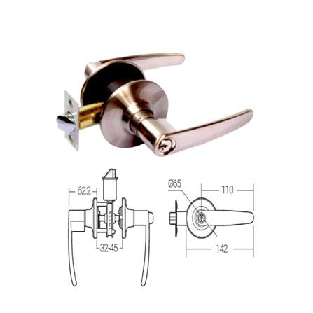 HAFELE ENTRANCE LEVER 489.10.602 ANTIQUE COPPER