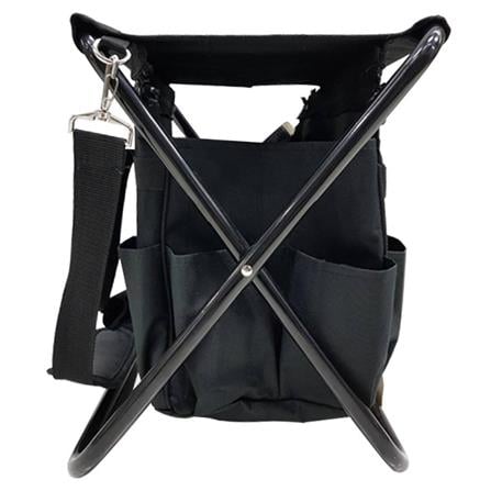 FOLDING TOOL BAG WITH SEAT MATALL HM01092 11-COMPARTMENT BLACK