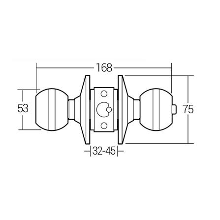 HAFELE BATHROOM KNOB 489.93.183 SSSP