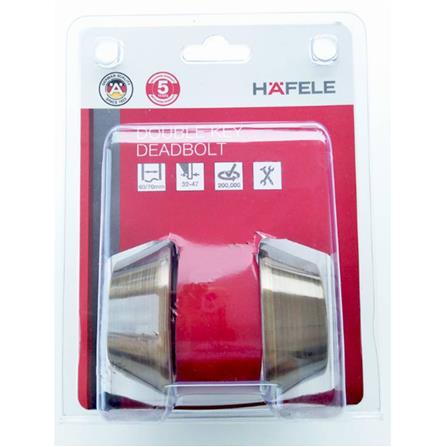 HAFELE DOUBLE DEADBOLT 489.10.522 AC ANTIQUE COPPER